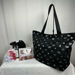 6 pc bundle with Victoria Secret Pink Tote and crossbody bags